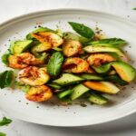 Ensalada de Aguacate y Camarón receta keto baja en carbohidratos
