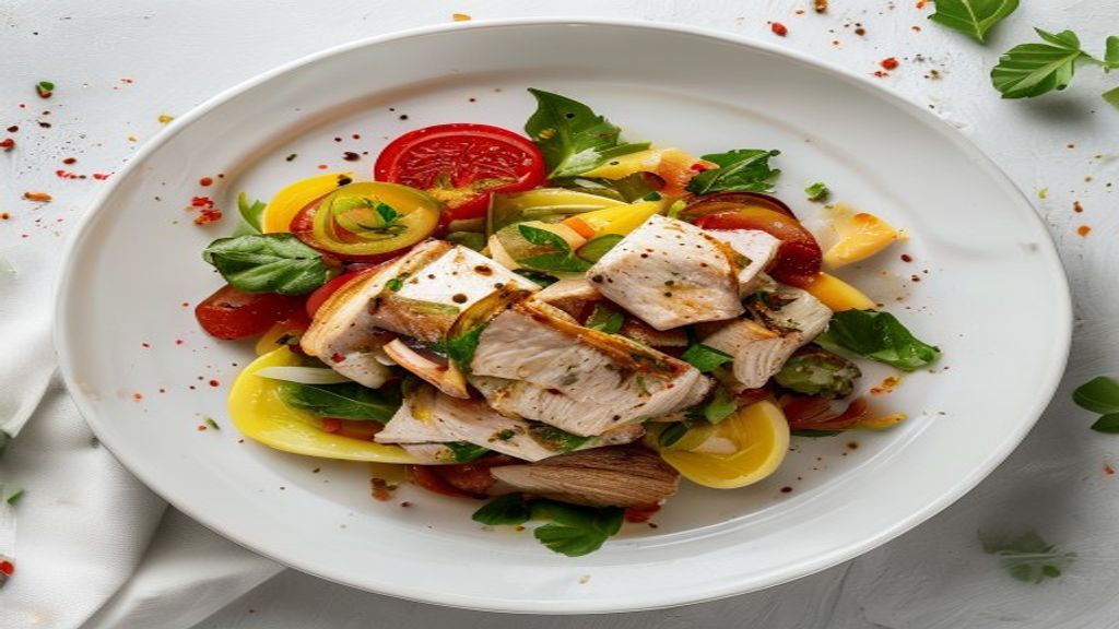 Ensalada Keto César con Pollo