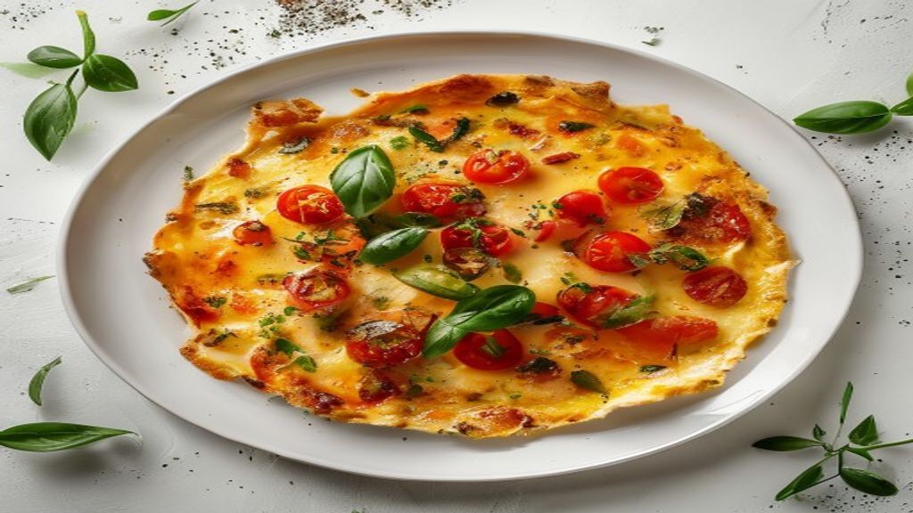 Frittata de Tomate y Albahaca