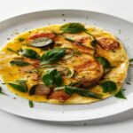 Omelette de Champiñones y Espinacas receta keto baja en carbohidratos