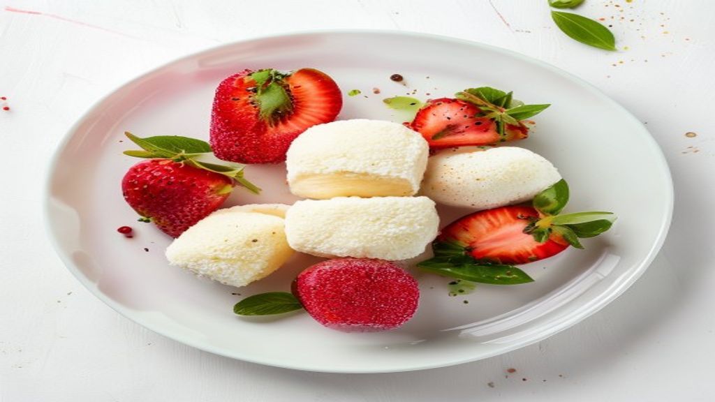 Paletas de Fresa y Crema Keto